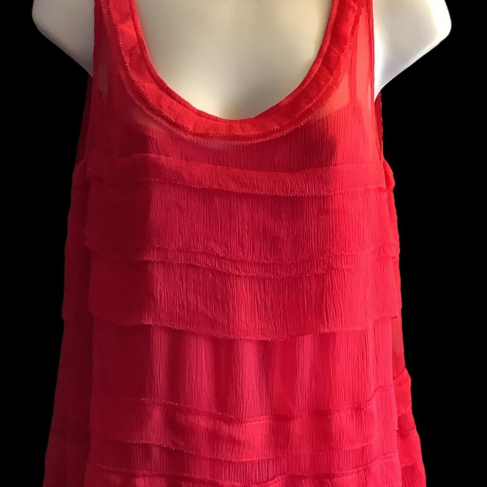 NWT DKNY Red Slip Dress Size:  8 - Picture 3 of 11